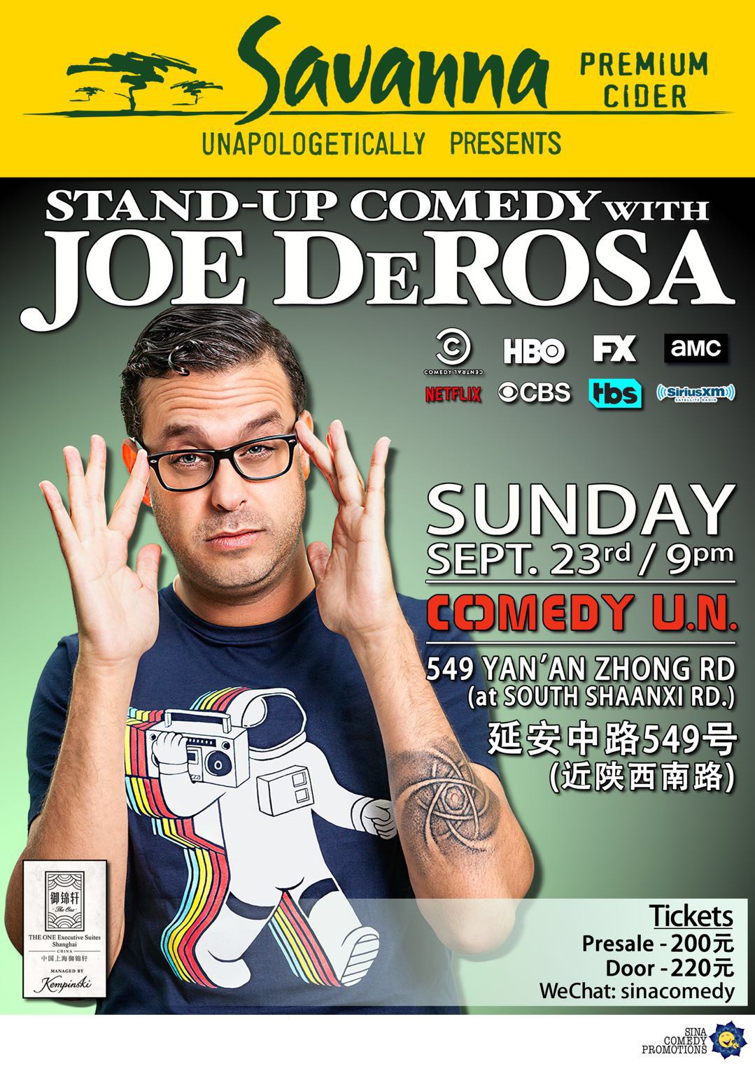 Comedian Joe Derosa At Comedy United Nations Shanghai Events Thats