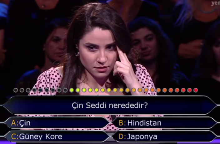 Contestant Struggles to Answer 'Where's the Great Wall of China?' on Gameshow