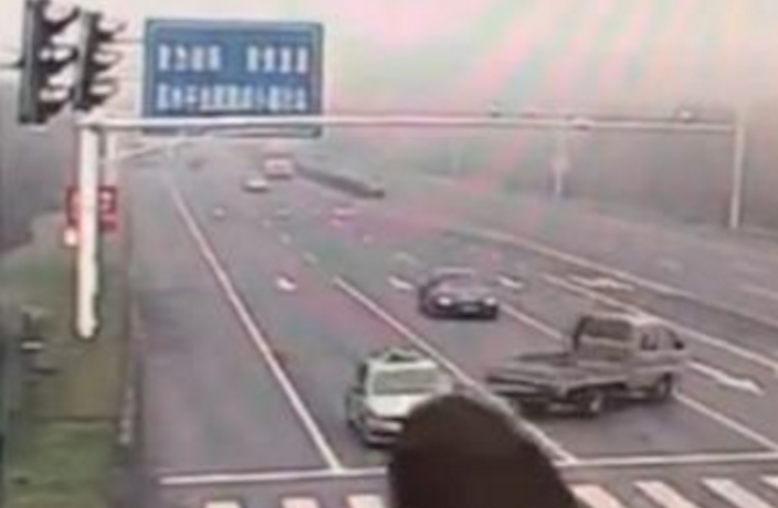WATCH: Truck Makes 180 Degree Spin to Miraculously Avoid Crash in China