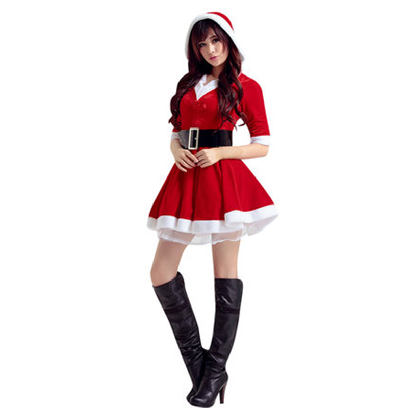 Santa Suits Christmas Costumes for Men and Women