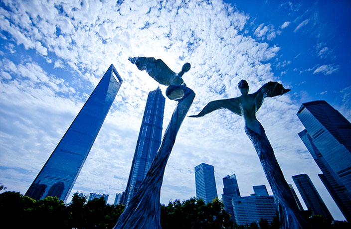 The Story Behind the 'Terra Natura' Angels Sculpture in Lujiazui