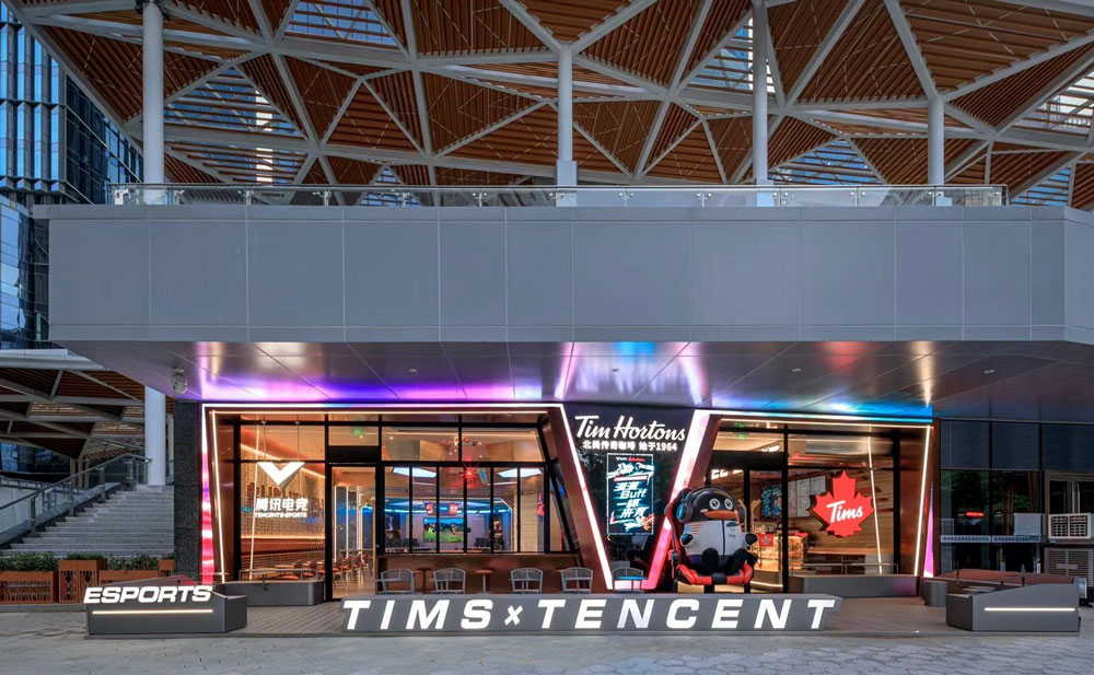 Tim Hortons and Tencent Esports Open Shenzhen Collab Coffee Store