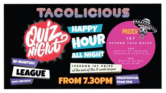 WIN! A Bottle of Wine at the New Tacolicious Quiz Season