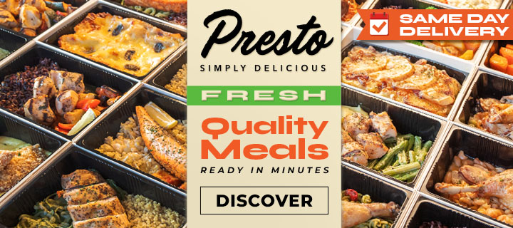 Presto – Mouthwatering, Handcrafted Ready-to-Heat Meals!