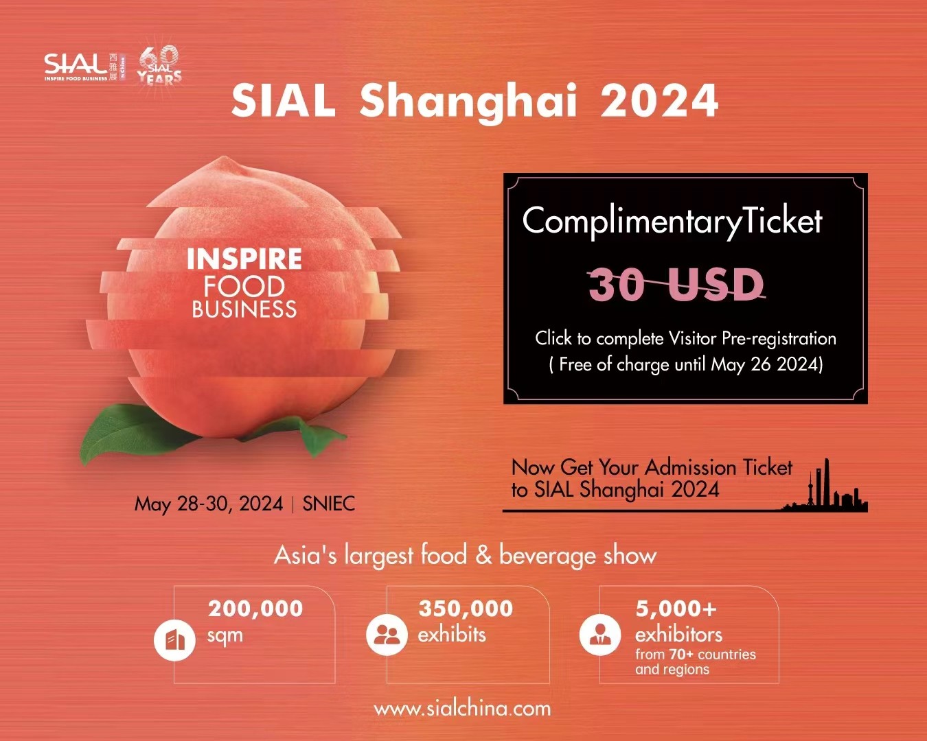 Join NOW! SIAL Shanghai: Asia's Largest Food & Beverage Expo