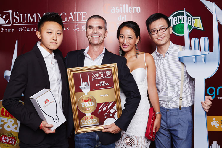 That's Shanghai Food & Drink Awards 2015 Best Live Music Heyday 