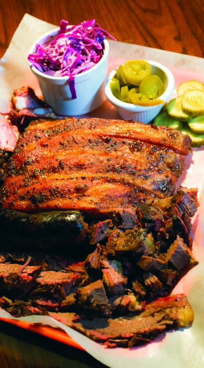 eat-drink, food, restaurant, barbecue, bbq, ribs, sausage, sauce,