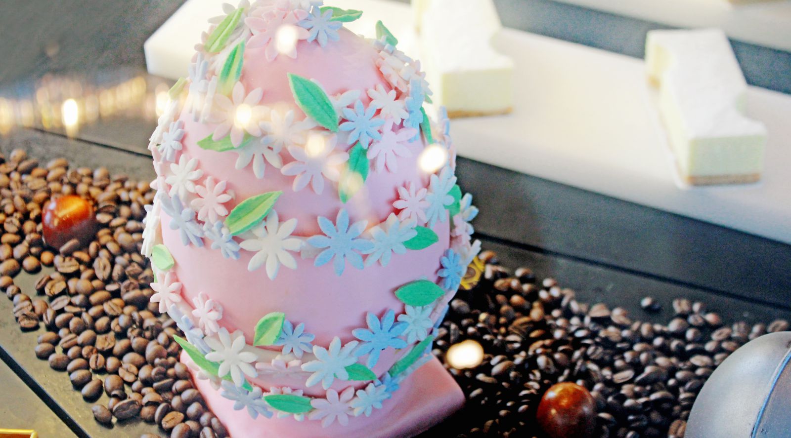 A decorated Easter egg.