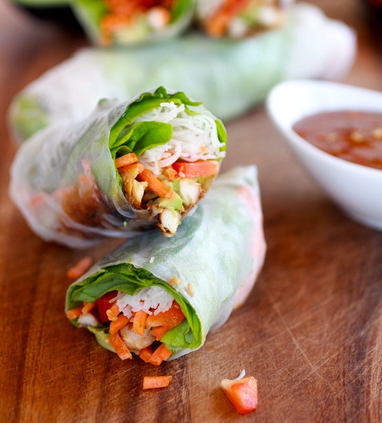 hot basil spring roll
