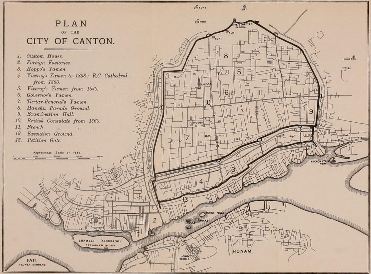 plan of old canton